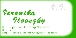 veronika ilovszky business card